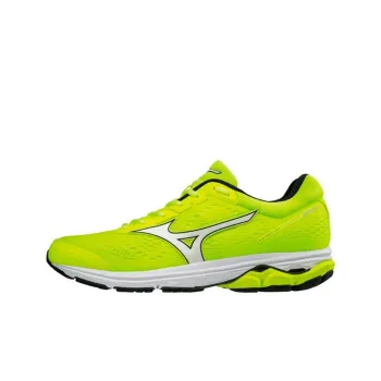Mizuno Wave Rider 22 Anti-Slip Wear-Resistant Low-Top Running Shoes Men's Neon Yellow White