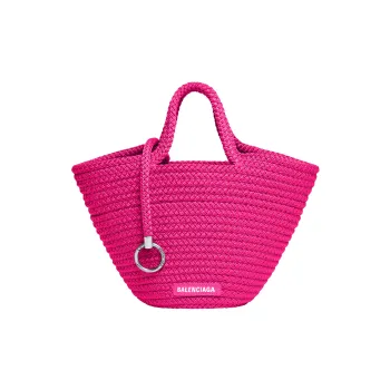Balenciaga Ibiza Logo Patch Basket Bag