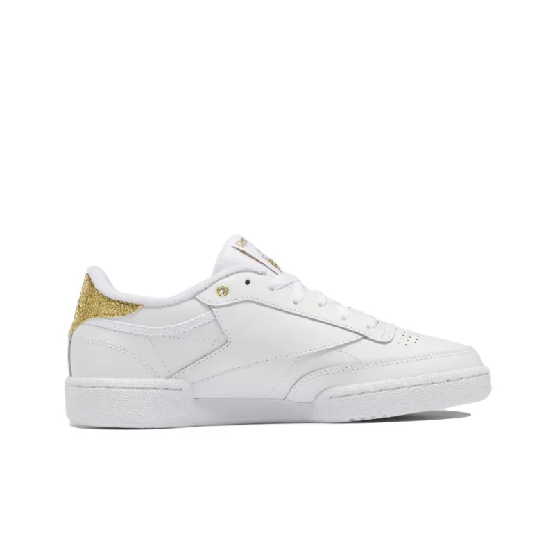 Reebok Club C 85 'White Gold Metallic Women's-1