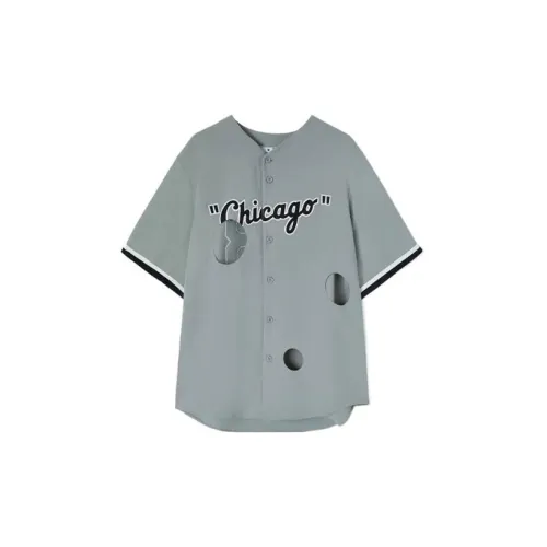 Mlb X New Era X OFF-WHITE Co-branded Collection Shirts Men Light Gray