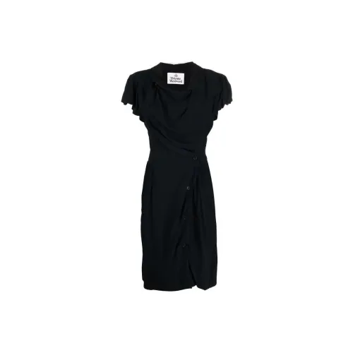 Vivienne Westwood Short-Sleeved Dresses Women's Black