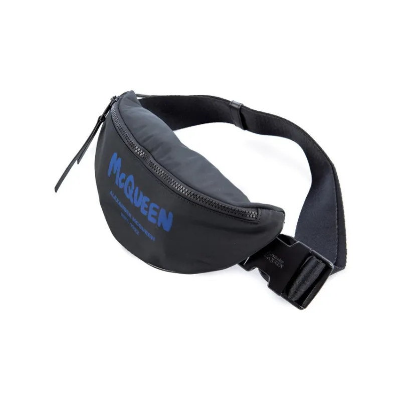 Alexander McQueen Polyester Fanny Pack Men's Black-2