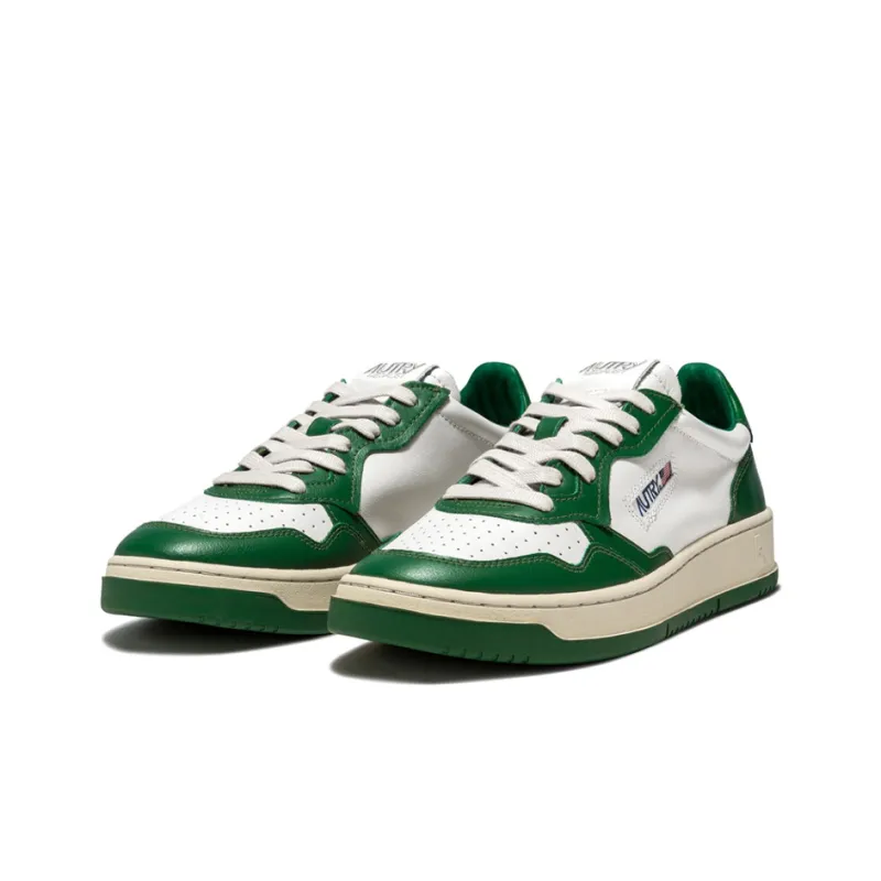 AUTRY Medalist Leather Low 'Green White'-1