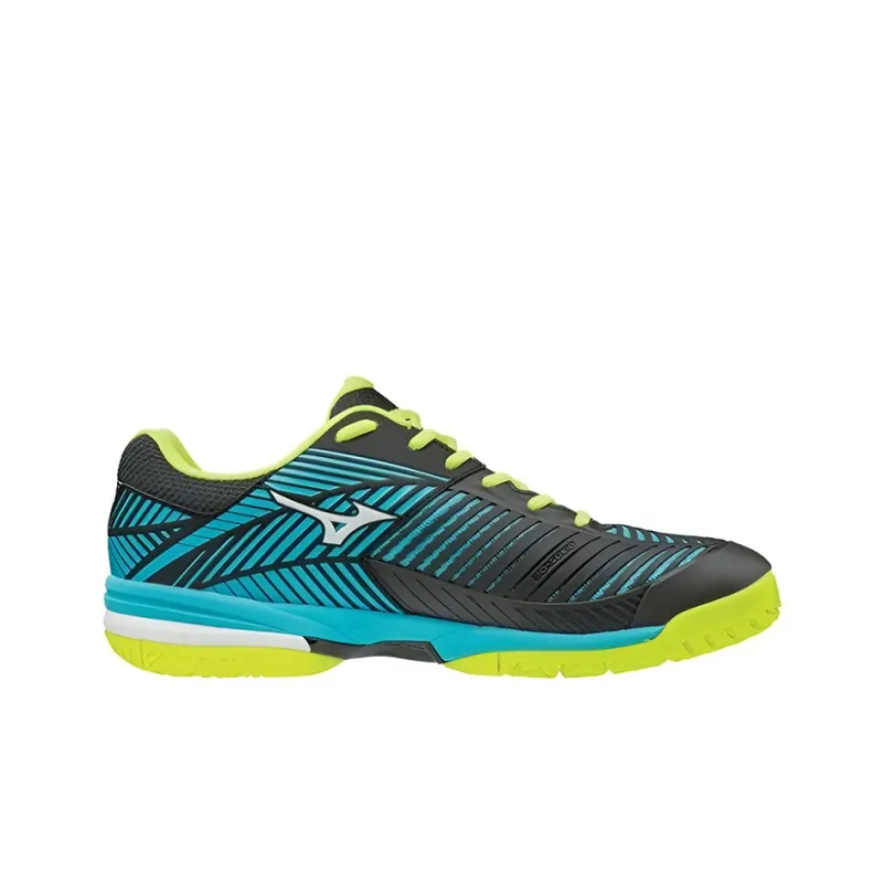 Mizuno Wave Exceed Tour 3 CC Durable Breathable Low-Top Tennis Shoes Black Blue White-1