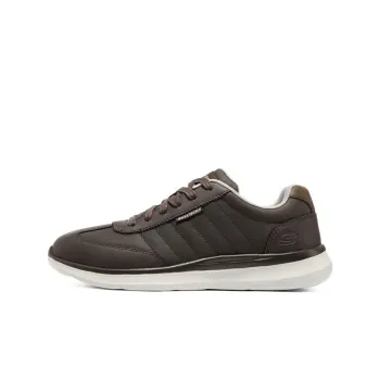 Skechers Delson 2.0 Cushioning Anti Slip And Wear Resistant Support Breathable Low Top Casual Shoes Men's Chocolate