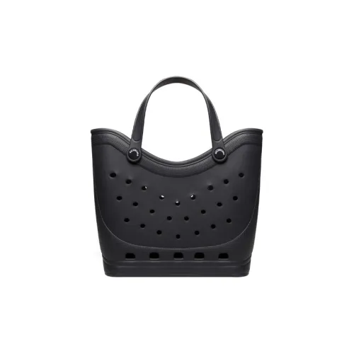 Balenciaga Rubber EVA Material Tote Bag Shopping Bag Handbag Large Size Women's Black