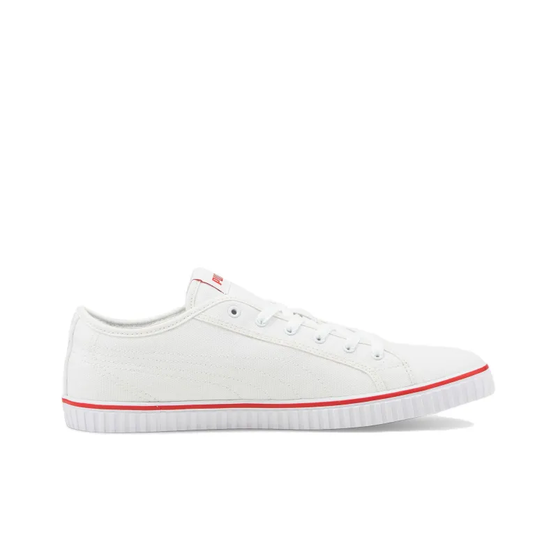 PUMA Ever LoPro Cv Casual Skateboarding Shoes Unisex White Red-1