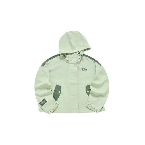 FILA FUSION Jackets Women's Light Gray Green