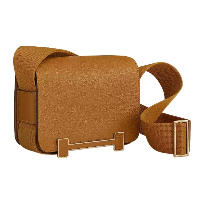 HERMES Goatskin Wooden Sandal Bag Shoulder Bag Regular Women's Caramel-2