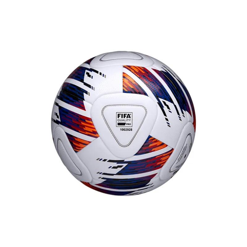 Wilson Size 5 Soccer PU Machine Stitched Soccer Ball Unisex White/Blue/Red-1
