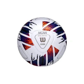 Wilson Size 5 Soccer PU Machine Stitched Soccer Ball Unisex White/Blue/Red