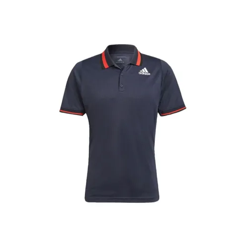 Adidas Polo Shirts Men Navy Blue