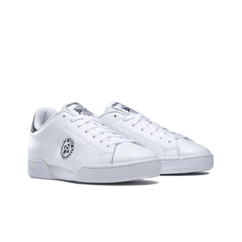 Reebok NPC 2 Insignia Anti-Slip Wear-Resistant Low-Top Skateboard Shoes Men's White Black-2
