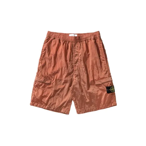 STONE ISLAND Casual Shorts Men Orange