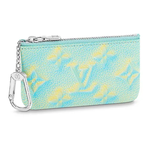 LOUIS VUITTON Key Pouch Vert D'eau Green