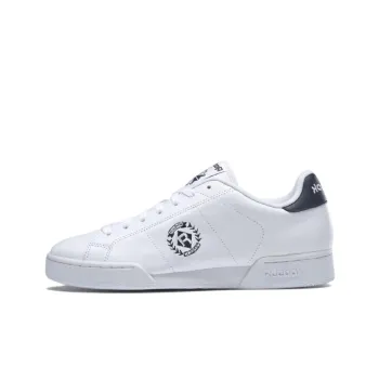 Reebok NPC 2 Insignia Anti-Slip Wear-Resistant Low-Top Skateboard Shoes Men's White Black
