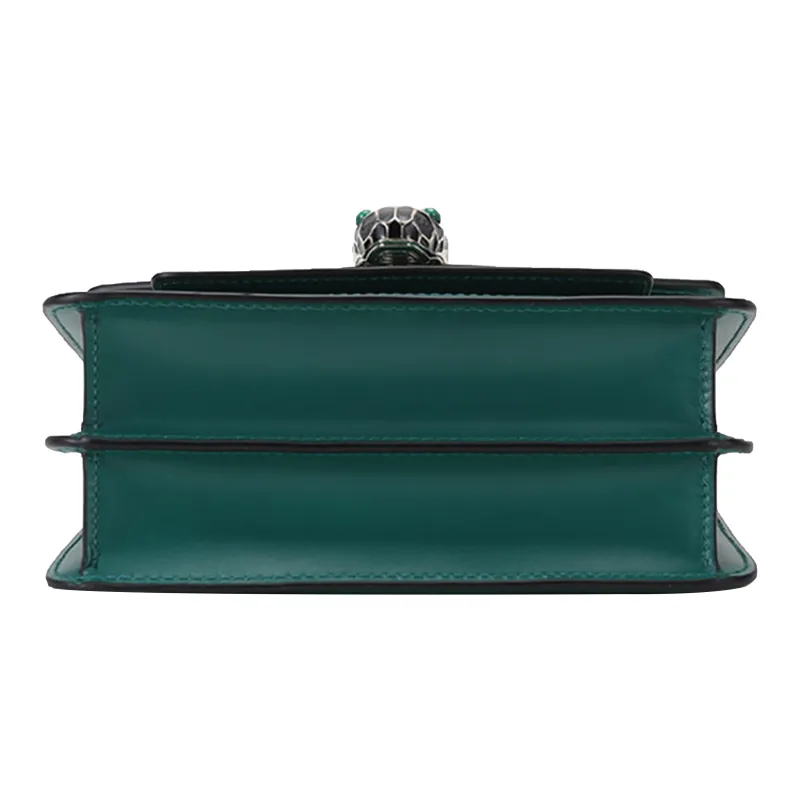 BVLGARI Serpenti Forever Calfskin Crossbody Bag Shoulder Bag Women's Green-4