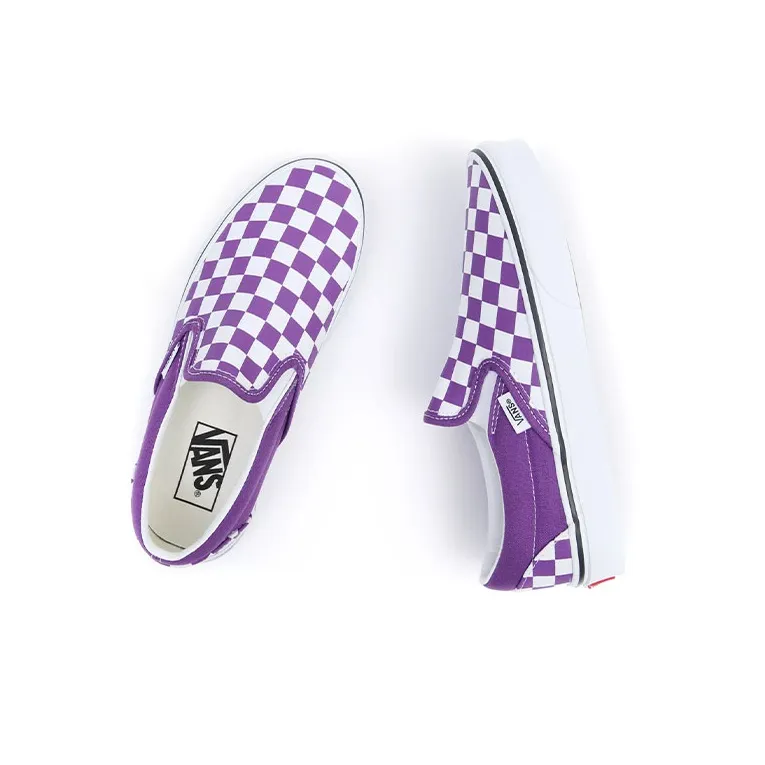 Slip On Classic Vans 'Color Theory Checkerboard Purple'-3