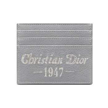DIOR Cow Leather Card Holder, Wallet, Card Holder Men's Gray