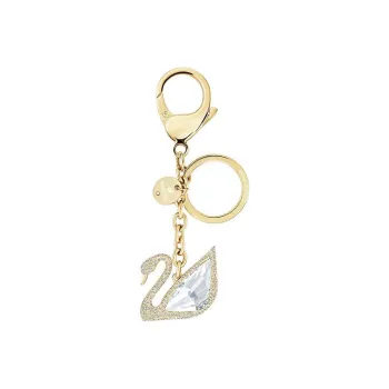 Swarovski Swan Keychains Women's Gold
