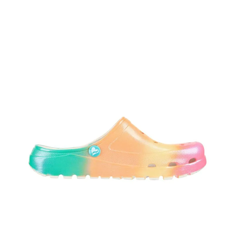 Skechers ARCH FIT FOOTSTEPS Color Dreams Clogs Women's Orange Purple-1