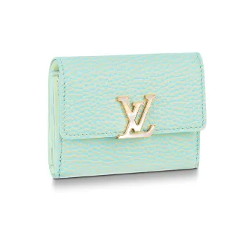LOUIS VUITTON Capucines Wallet Xs Vert D'eau Green