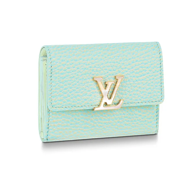 LOUIS VUITTON Capucines Wallet Xs Vert D'eau Green-0
