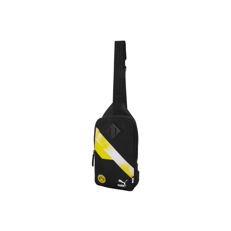 PUMA Fabric Crossbody Bag Shoulder Bag Regular Unisex Black Electronic Yellow-0