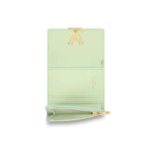 LOUIS VUITTON Capucines Wallet Xs Vert D'eau Green-3