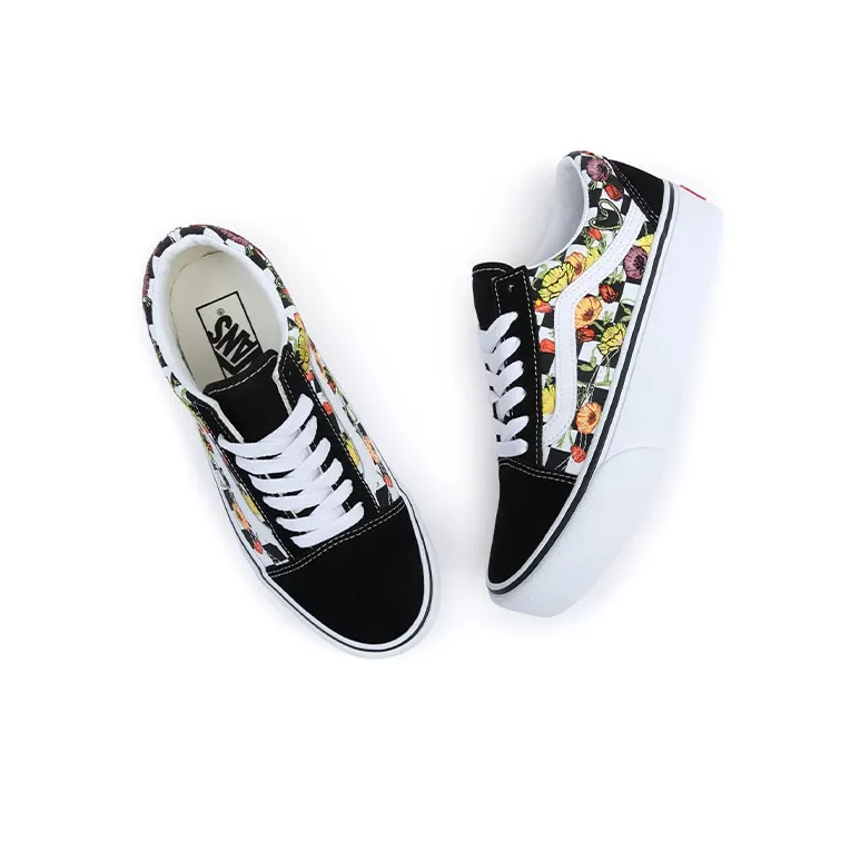 Old Skool Vans Platform 'Poppy Checkerboard'-3