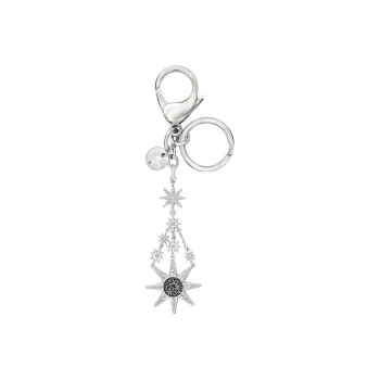 Swarovski Fireworks Keychains Unisex Silver