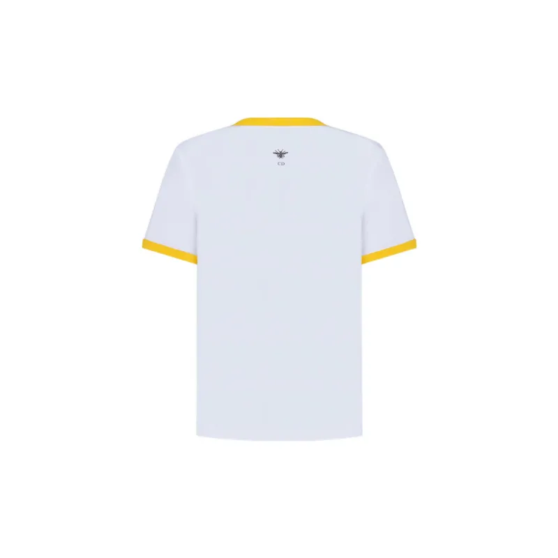 DIOR FW22 T Shirt Women's Yellow White-1
