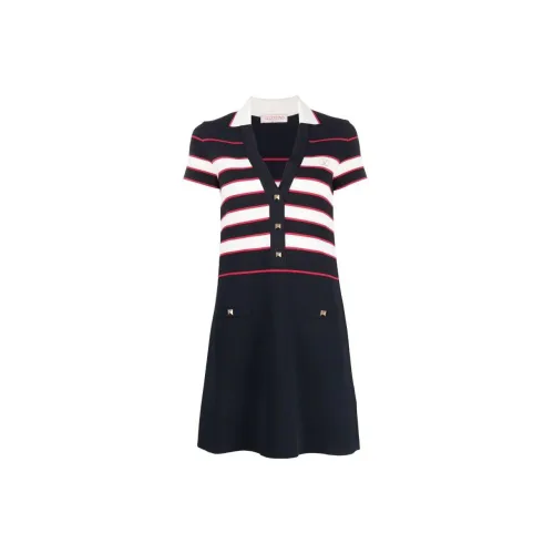 Valentino Short-Sleeved Dresses Women's Blue