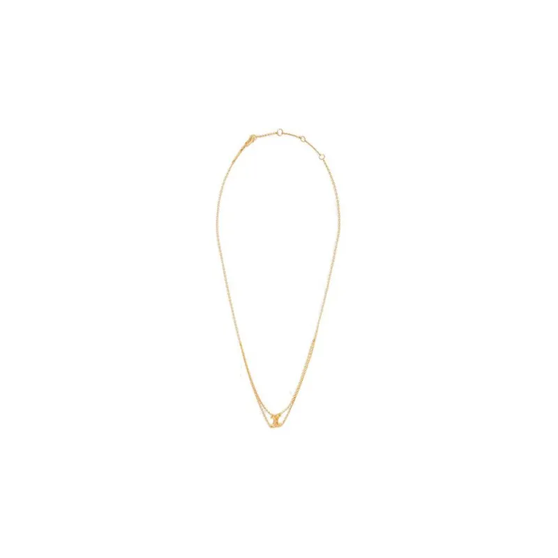CELINE Brass Necklaces Women's Gold-1