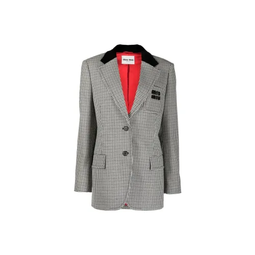 MIU MIU SS22 Business Suits Coats Women's Gray