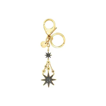 Swarovski Fireworks Keychains Unisex Gold