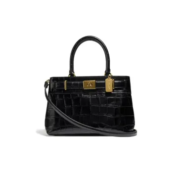 COACH Cassidy Leather Handbag Shoulder Bag Crossbody Bag Small Size Women's Black