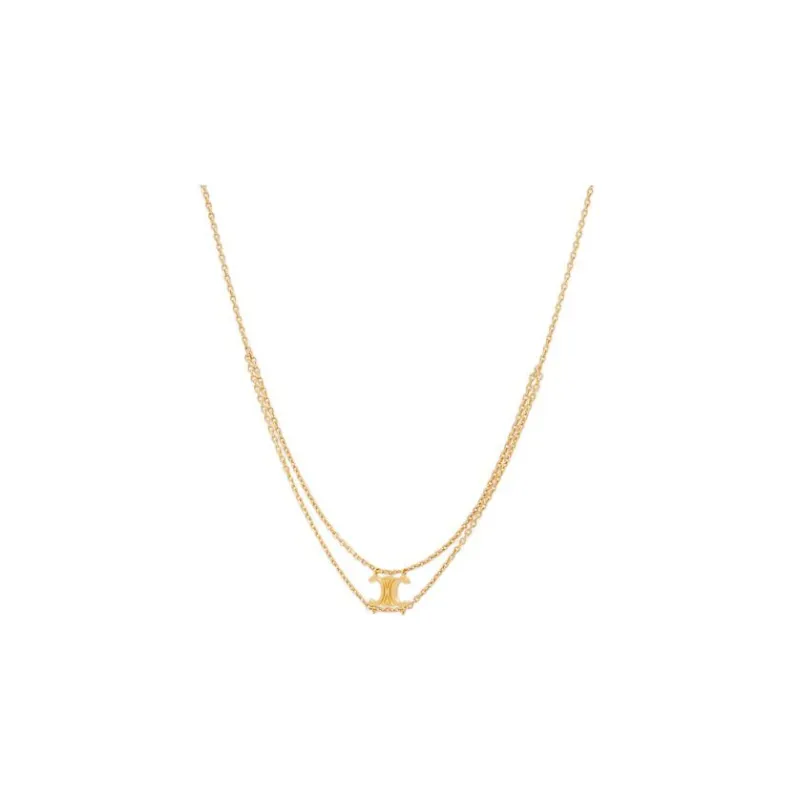 CELINE Brass Necklaces Women's Gold-0