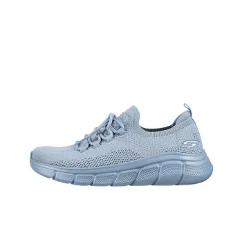 Skechers BOBS B FLEX Cushioning Anti-Slip Wear-Resistant Breathability Low-Top Sports Casual Shoes Women's Blue