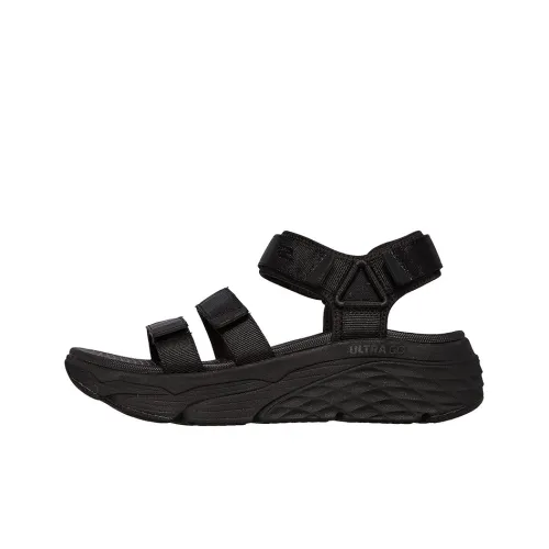 Skechers Max Cushioning Beach Sandals Women's All Black