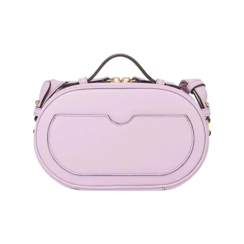 FENDI O'Lock Cow Leather Camera Bag One Shoulder Handbag Crossbody Bag Mini Women's Light Purple-1