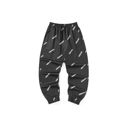 GENANX Knitted Sweatpants Unisex Black