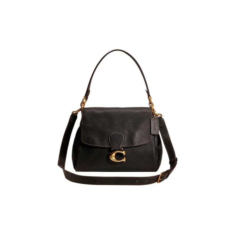 COACH May Leather Portable Crossbody Bag, Shoulder Bag Tubas Women's Black-0