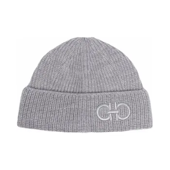 Ferragamo Beanies Unisex Gray