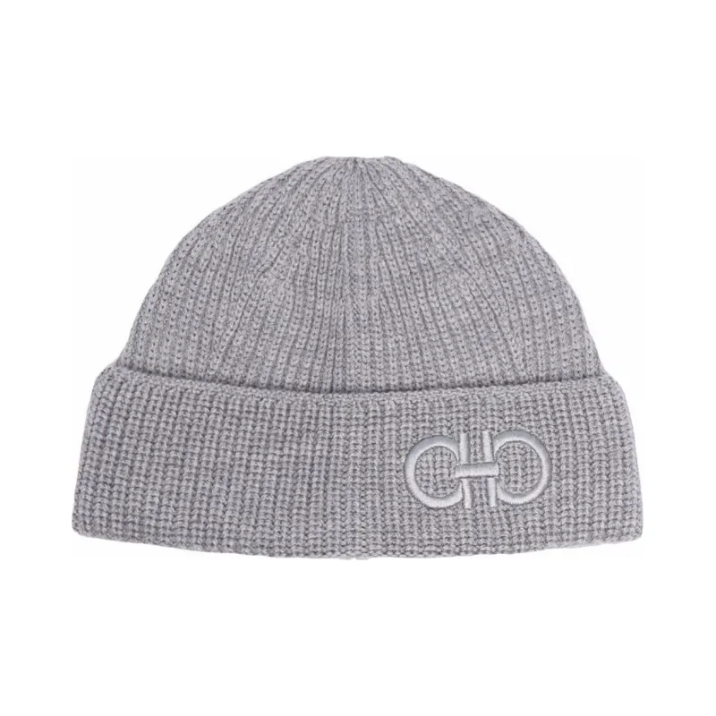 Ferragamo Beanies Unisex Gray-0