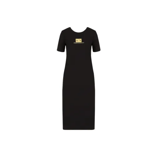 ARMANI EXCHANGE Short-Sleeved Dresses Women's Black