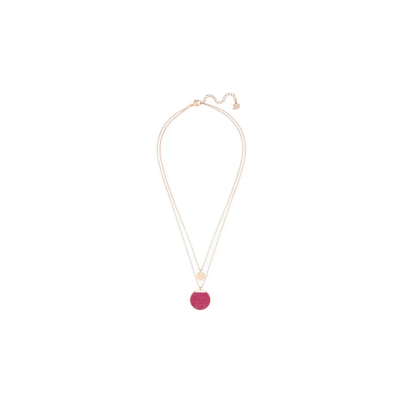 Swarovski Ginger Rose Gold Plated Necklaces Women's-1