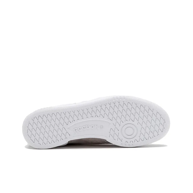 Reebok Club C 85 Anti-Slip Wear-Resistant Low-Top Skateboard Shoes Women's Gray White-4