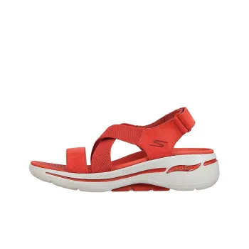 Skechers Go Walk Arch Fit Treasured Beach Sandals Women's Burgundy
