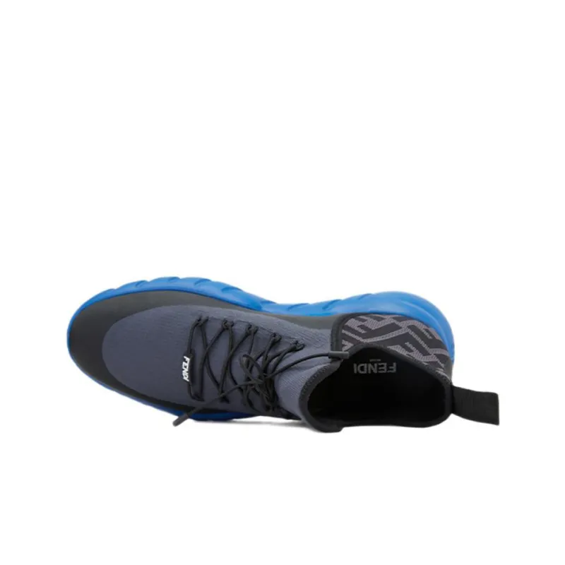 FENDI FF Motif Mesh High 'Black Blue'-3
